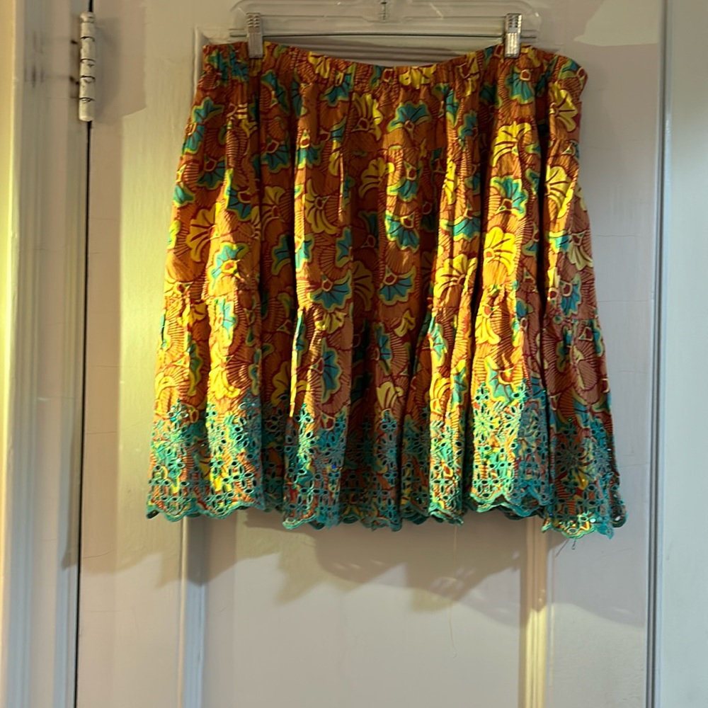 Miss June Paris skirt with bottom eyelets and subtle sequins